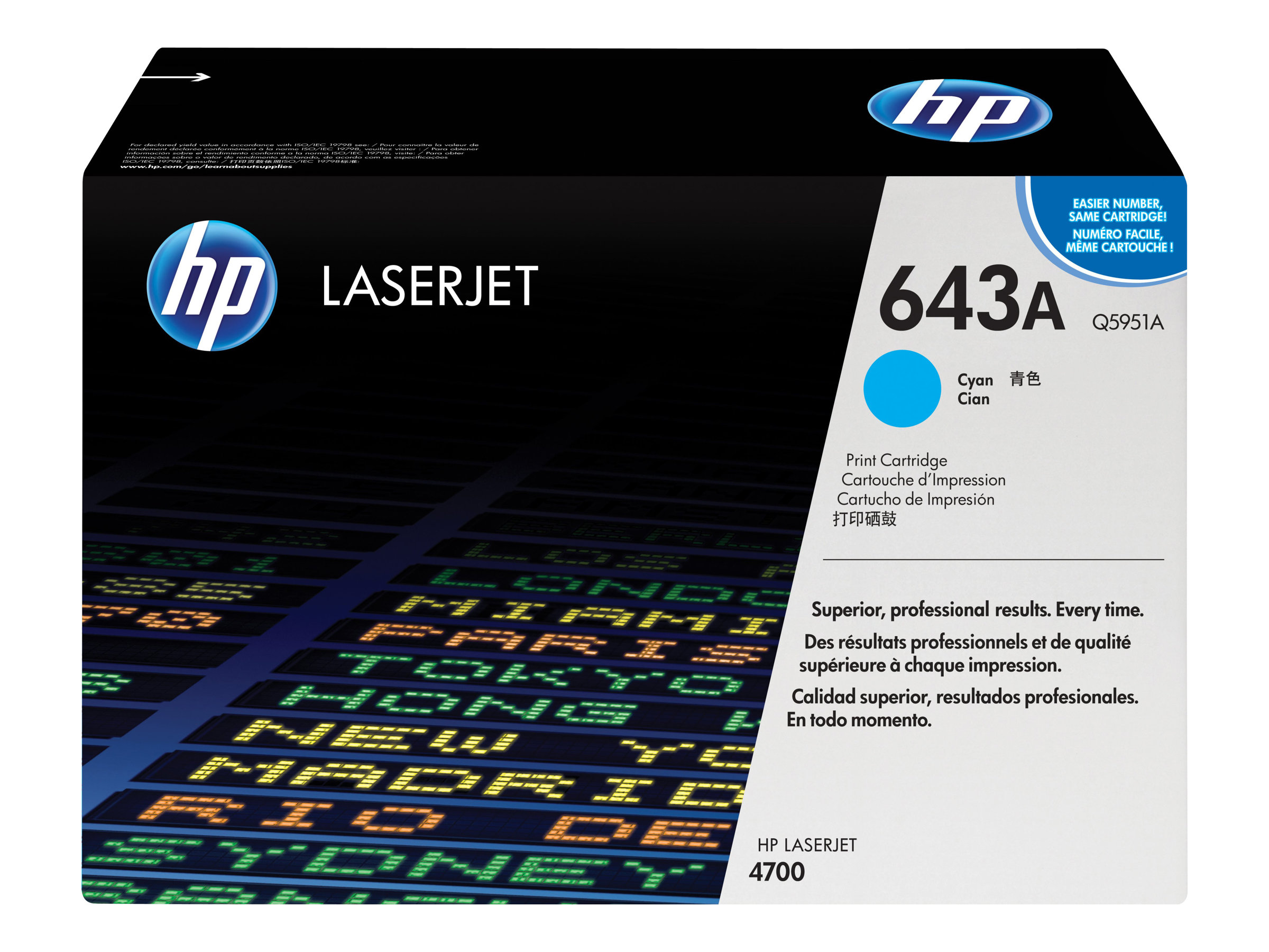 Original HP Q5951A | 643A Toner Cyan