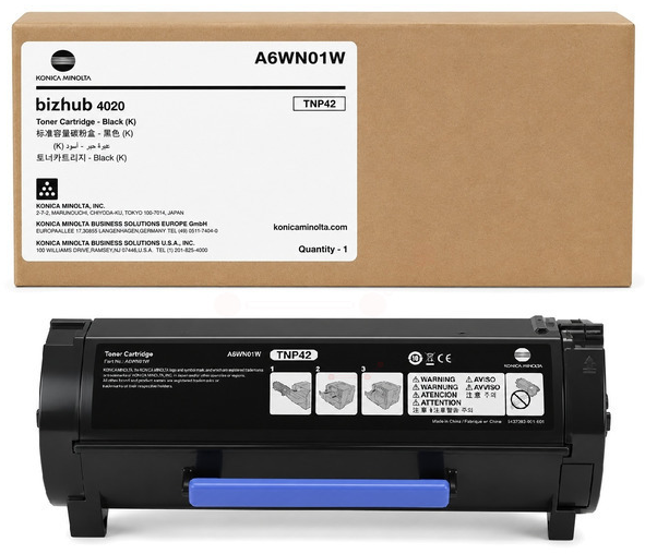Original Konica Minolta TNP42 | A6WN01W Toner Schwarz