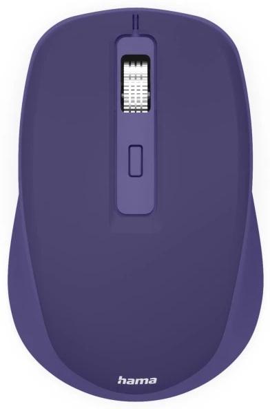 Hama WM-450 Maus | Funk + Bluetooth | 2× AAA-Batterie | 7 Tasten | 1600 dpi | Rechtshänder | Blau