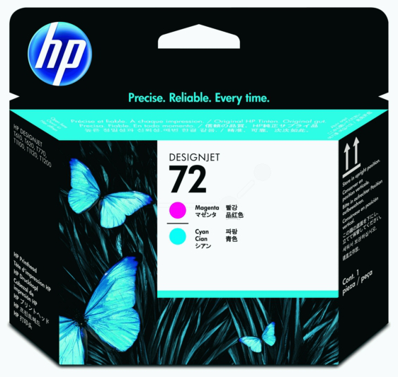 Original HP 72 | C9383A Druckkopf Cyan & Magenta ( 05.2026 )