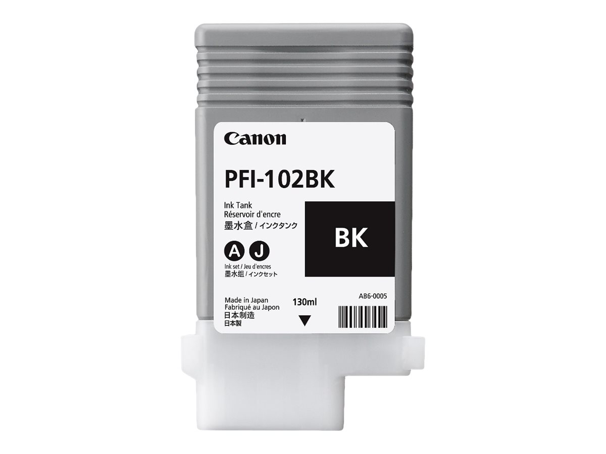 Original Canon PFI102BK | 0895B001 Tinte Schwarz