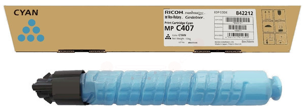 Original Ricoh 842212 Toner Cyan