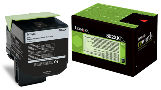 Original Lexmark 80C2XK0 Toner Schwarz