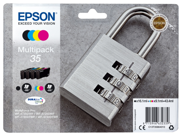 Original Epson 35 | C13T35864010 Tinte Spar Set