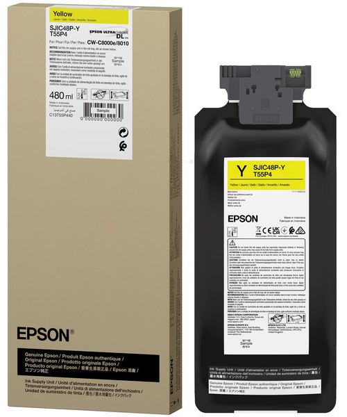 Original Epson SJIC48PY | C13T55P440 Tintenpatrone Gelb