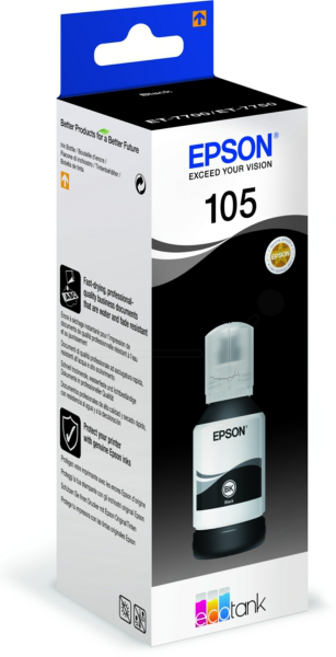 Original EPSON 105/T00Q140 schwarz Tintenflasche