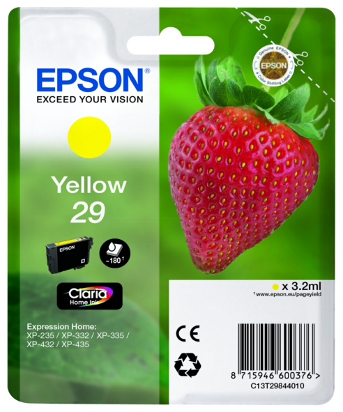 Original Epson 29 | C13T29844012 Tinte Gelb