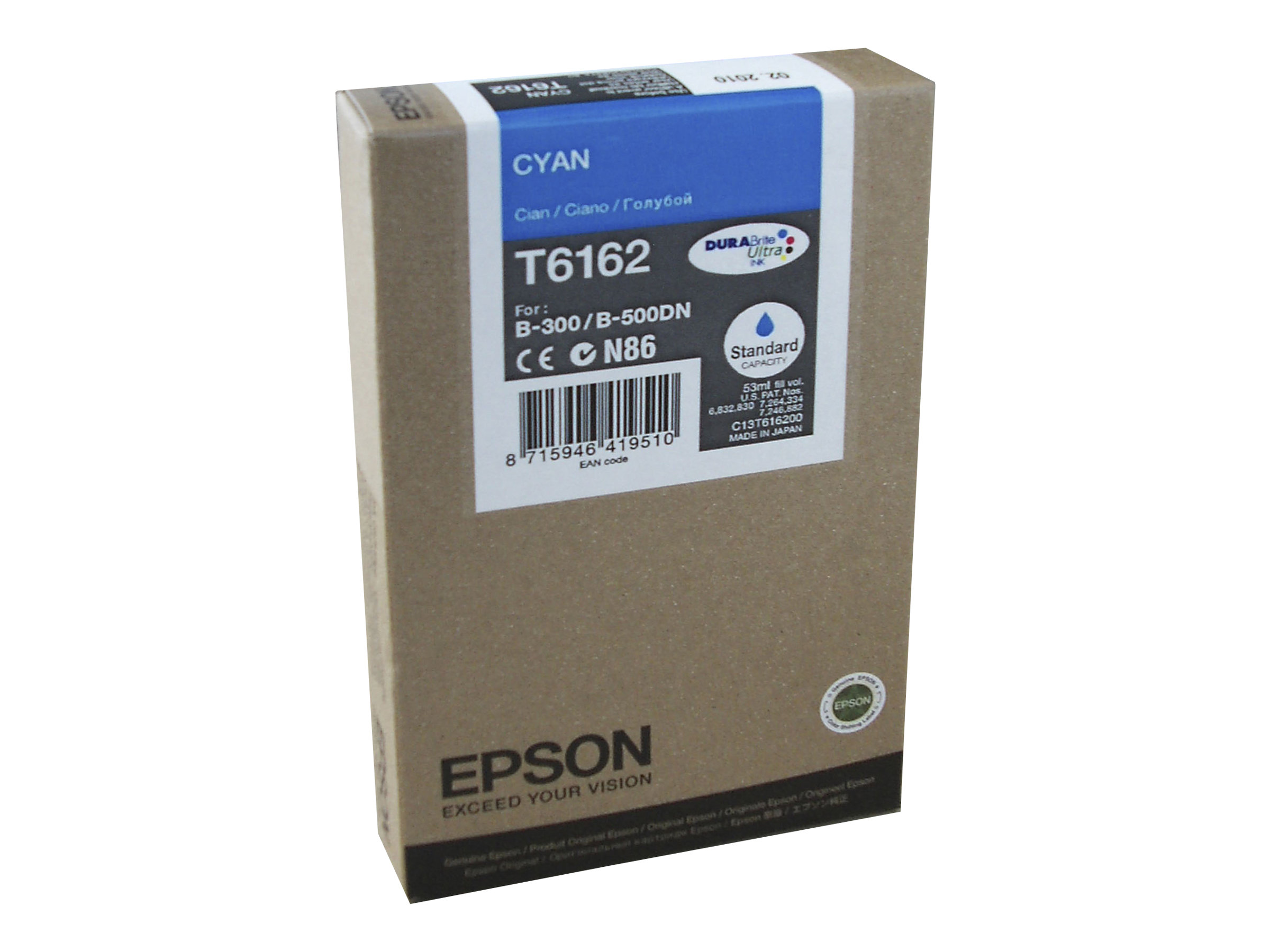 Original Epson T6162 | C13T616200 Tintenpatrone Cyan ( 08.2024 )