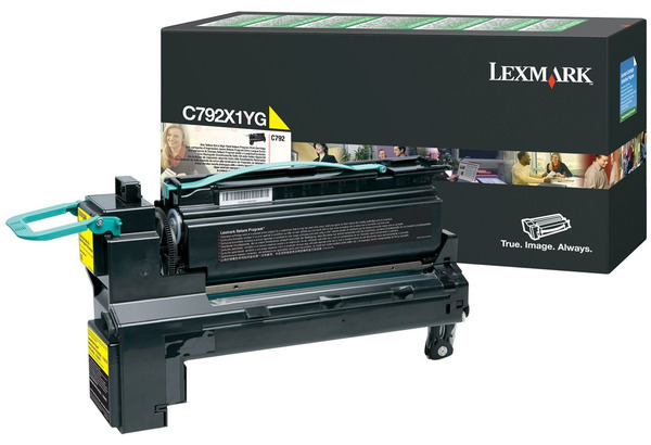 Original Lexmark C792X1YG Toner Gelb XL