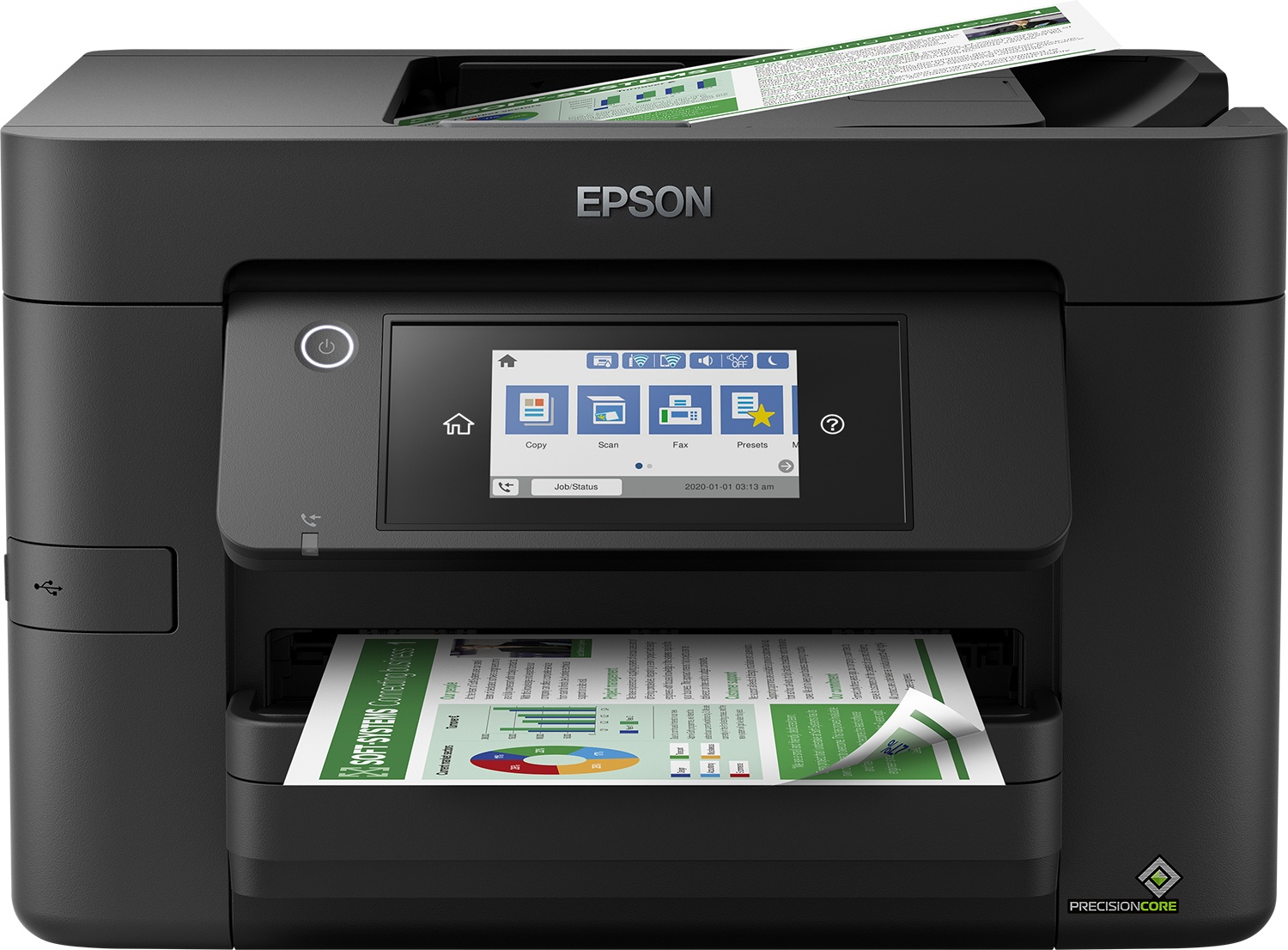 Epson WorkForce Pro WF-4820DWF Farb Tinten Multifunktionsdrucker | A4 | 25 S./Min | WLAN