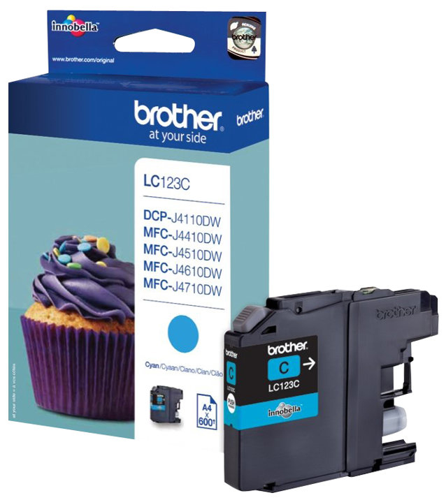 Original Brother LC123C Tinte Cyan