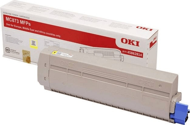 Original OKI 45862814 Toner Gelb XL