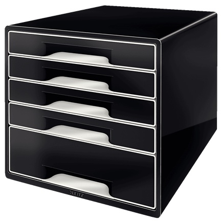 Leitz Schubladenbox | Schwarz/Grau | Kunststoff (52531095)