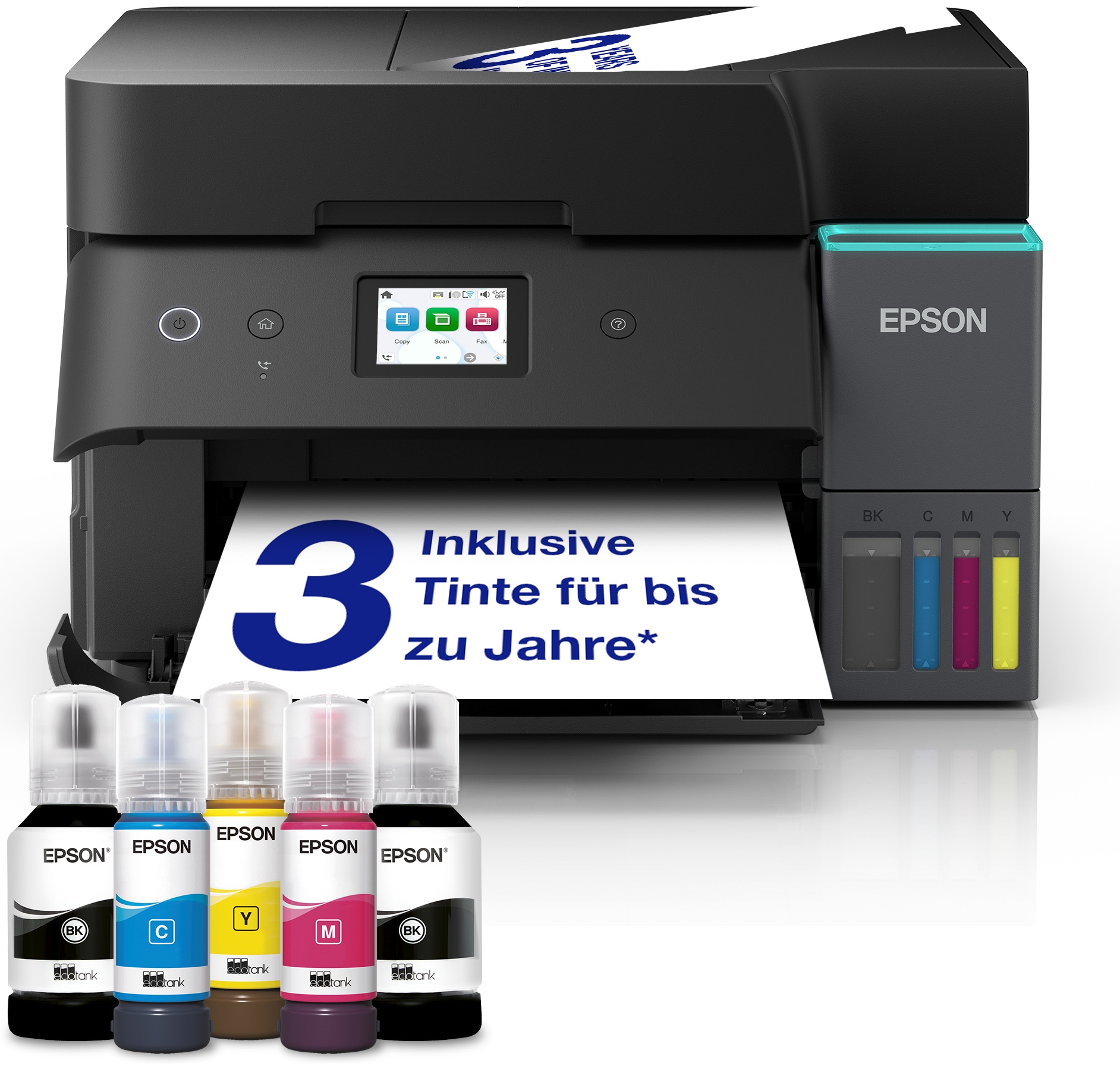 Epson EcoTank ET-4950 Farb Tinten Multifunktionsdrucker | A4 | 35 S./Min | Duplex | WLAN