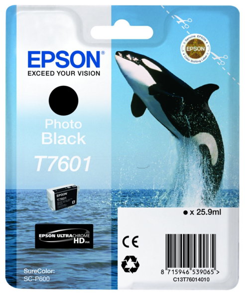 Original Epson T7601 | C13T76014010 Foto schwarz Tintenpatrone