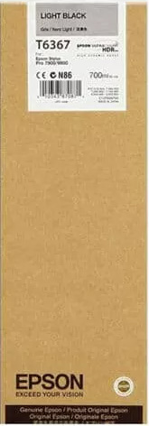 Original Epson T6367 | C13T636700 | light Schwarz Tintenpatrone