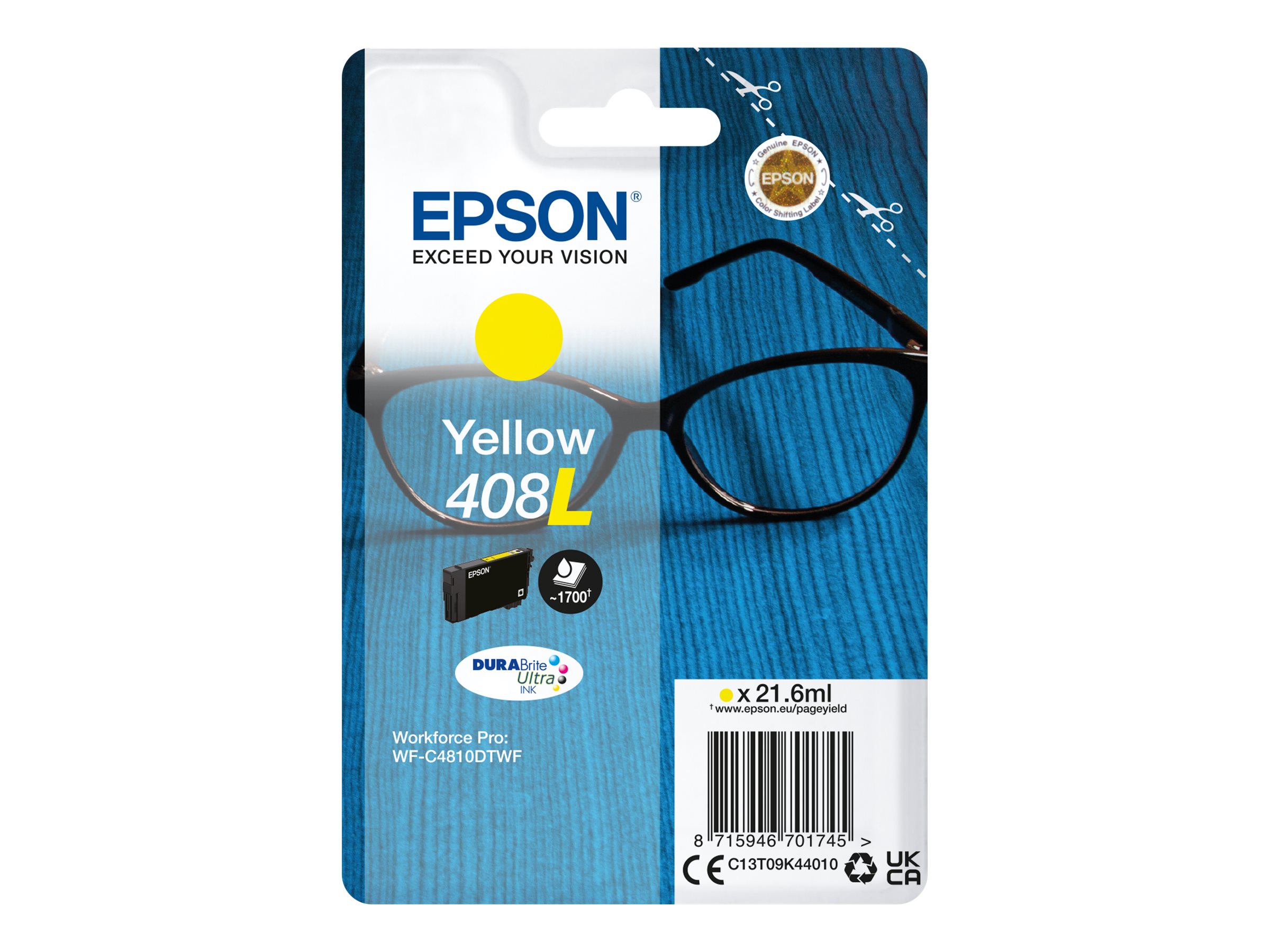 Original Epson 408L | C13T09K44010 Tinte Gelb XL