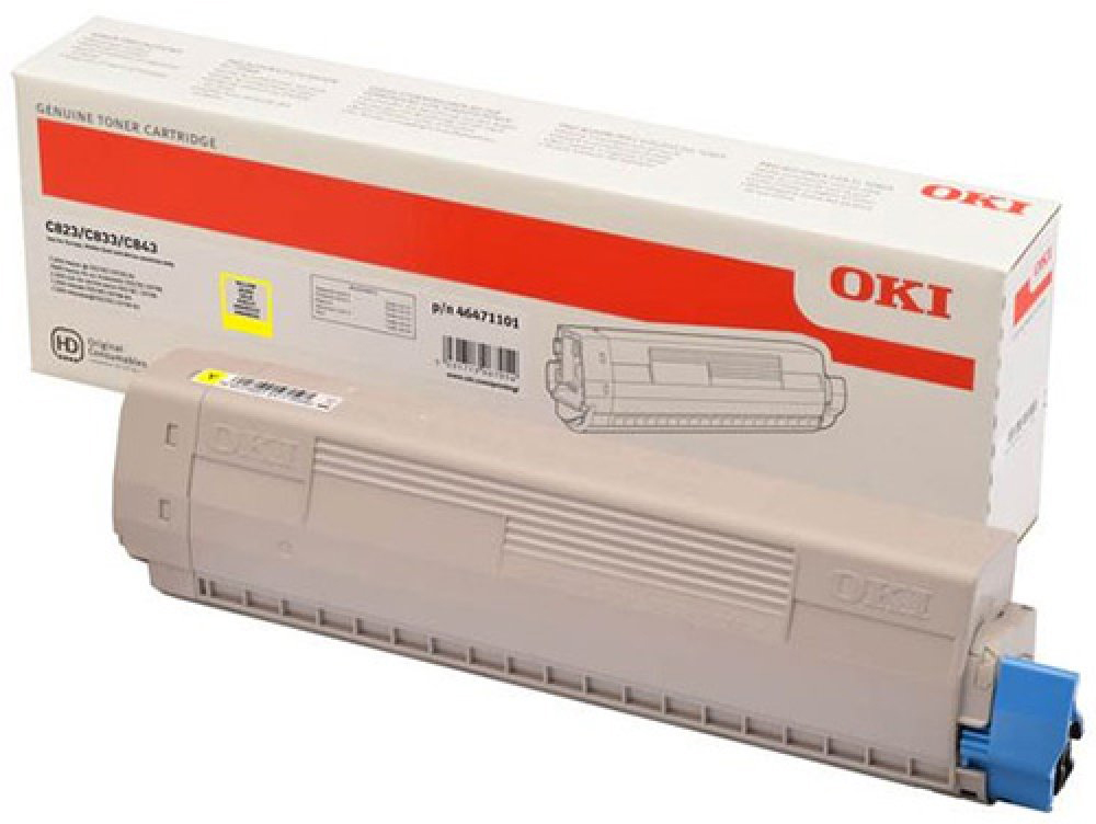 Original OKI 46471101 Toner Gelb