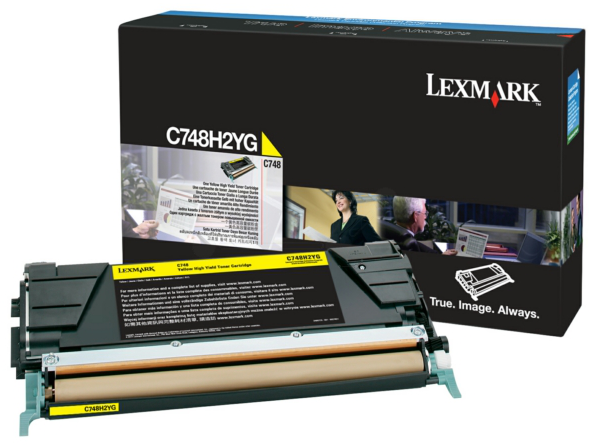 Original Lexmark C748H2YG Toner Gelb XL