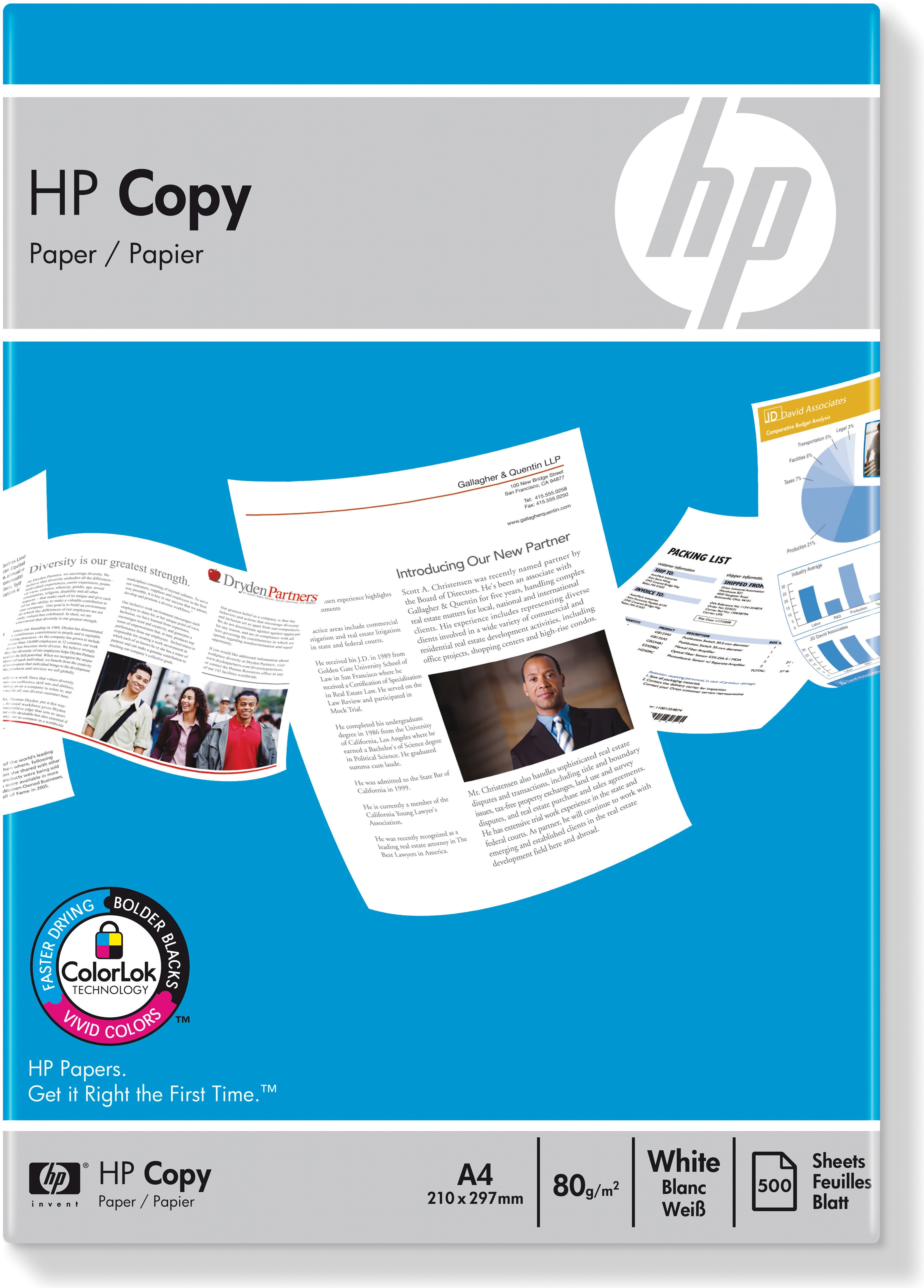 HP Kopierpapier Copy | A4 | 80 g/m² | 500 Blatt