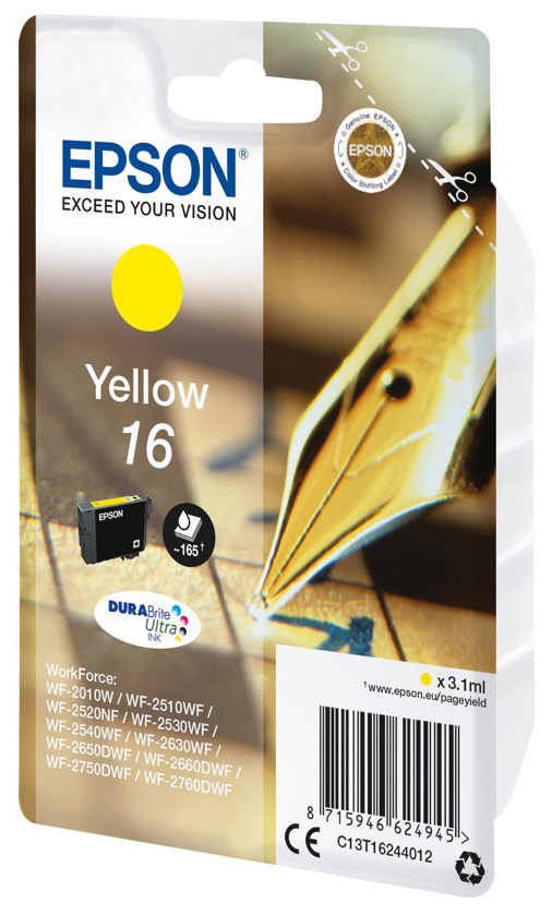 Original Epson 16 | C13T16244012 Tinte Gelb