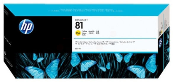 Original HP 81 | C4933A Tinte Gelb