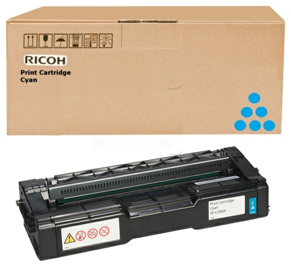 Original Ricoh 407532 / SPC252E Toner Cyan