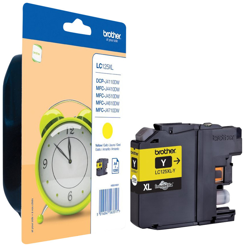 Original Brother LC125XLY Tinte Gelb XL ( 2027 )