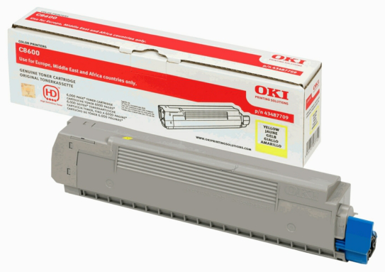 Original OKI 43487709 Toner Gelb