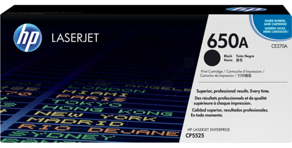 Original HP CE270A | 650A Toner Schwarz