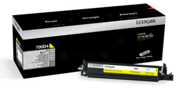 Original Lexmark 70C0D40 / 700D4 Entwicklereinheit Gelb