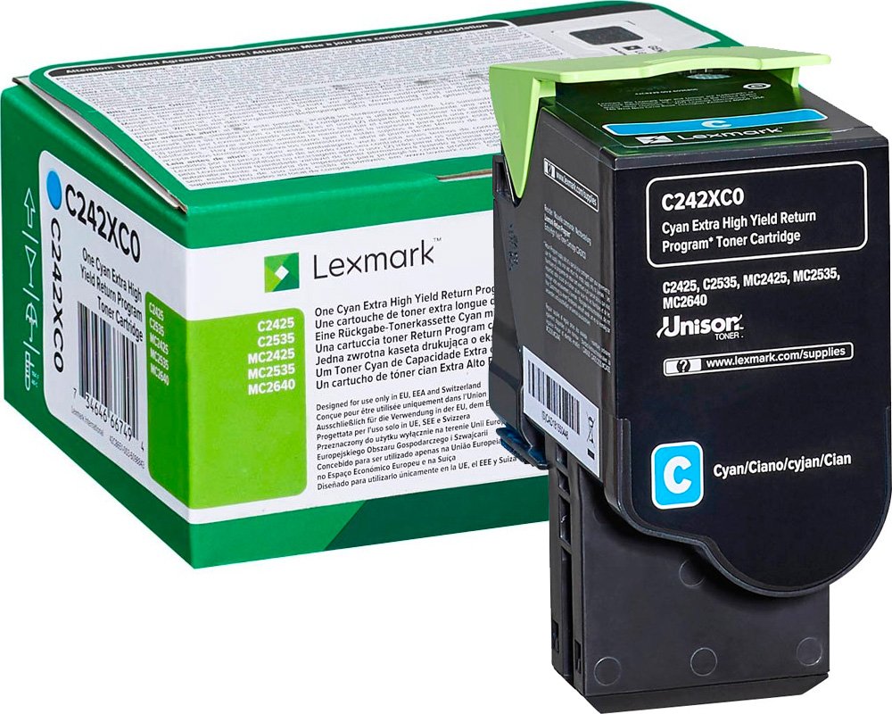 Original Lexmark C240X20 Toner Cyan XXL ( A-Ware )