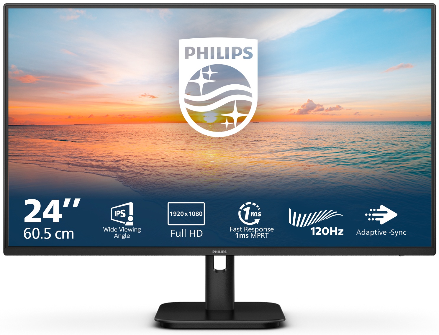 Philips 1000 series | 24E1N1100A/00 Monitor 23,8 zoll | 60,5 cm | Full HD | 1920 x 1080 | Schwarz
