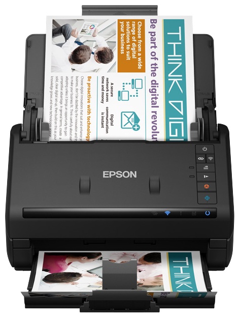 Epson WorkForce ES-500WII Dokumentenscanner | A4 | 35 S./Min | Duplex | ADF 100 Blatt | USB, WLAN