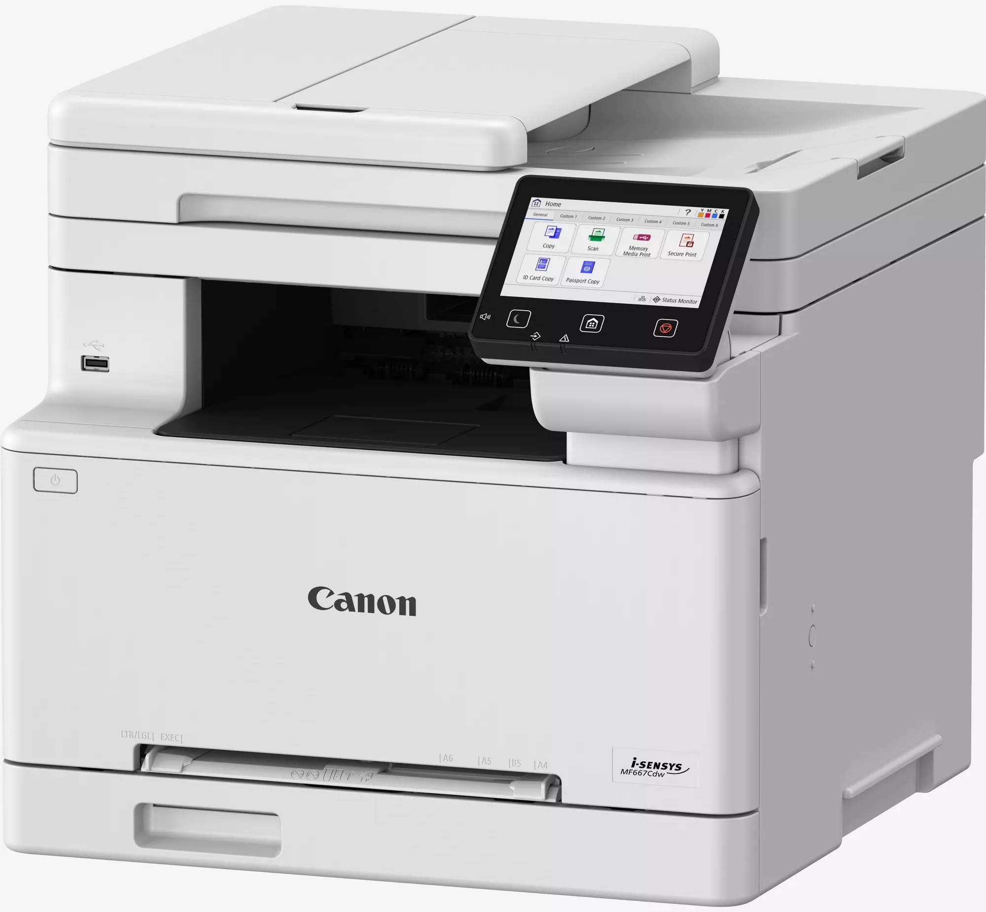 Canon i-SENSYS MF667Cdw Farb Laser Multifunktionsdrucker | A4 | 25 S./Min | WLAN