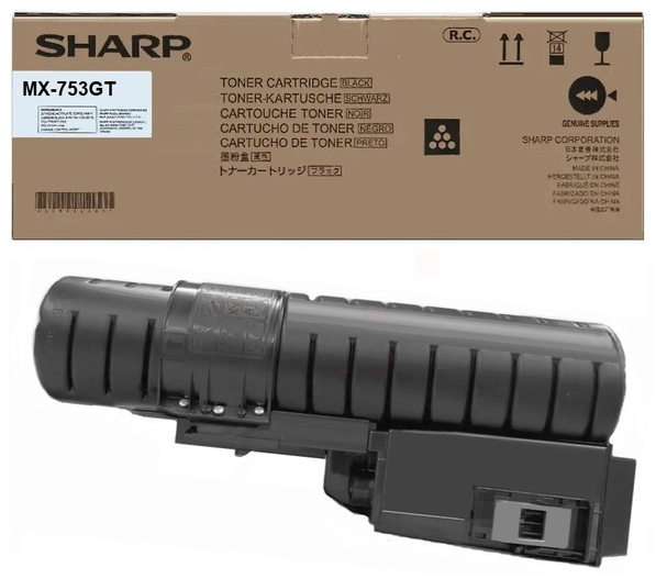 Original Sharp MX753GT Toner Schwarz