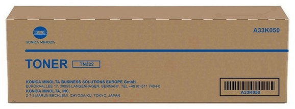 Original Konica Minolta TN322 | A33K050 Toner Schwarz