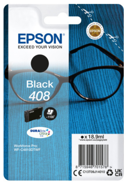 Original Epson 408 | C13T09J14010 Tinte Schwarz