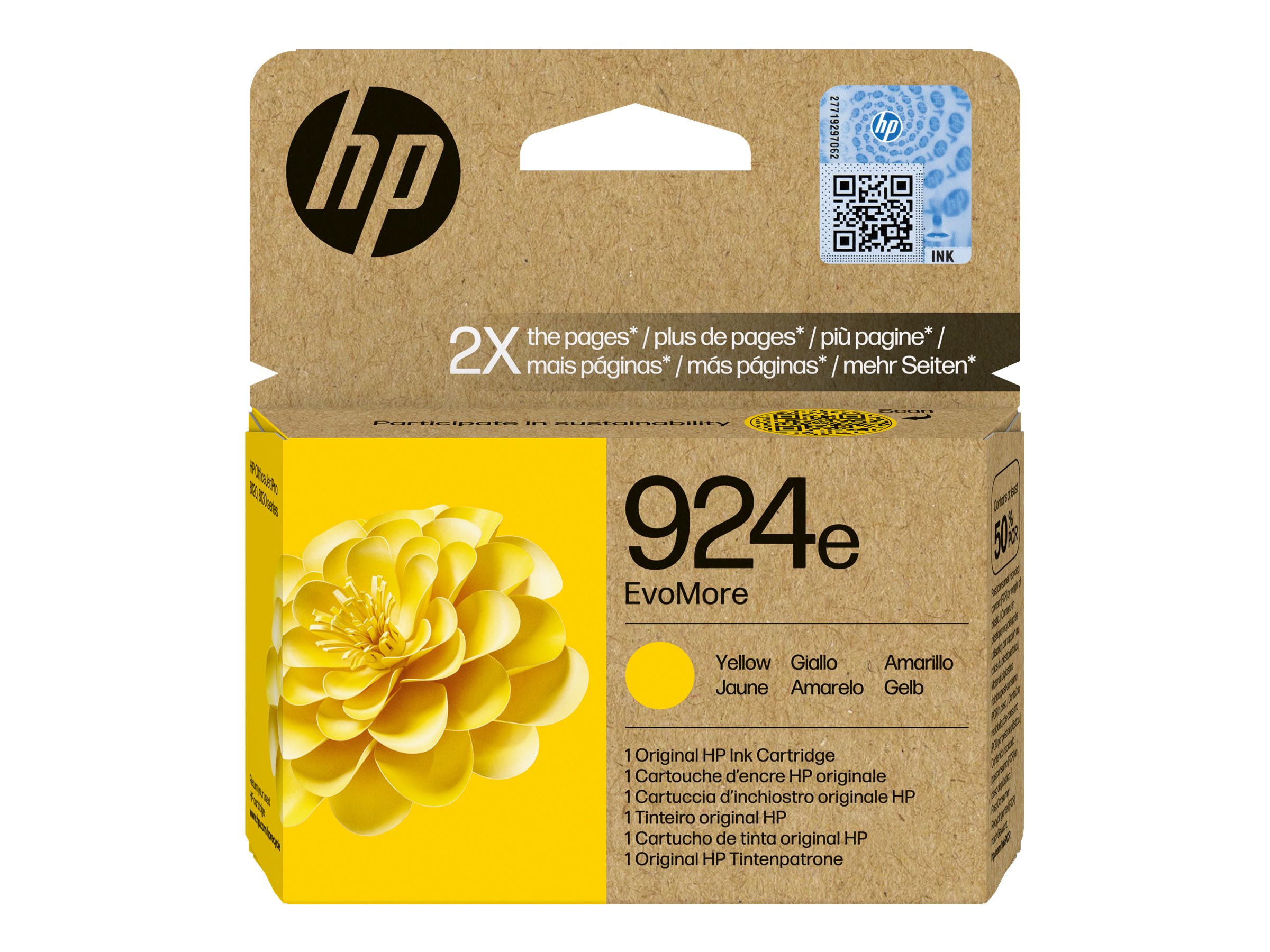 Original HP 924e | 4K0U9NE Tinte Gelb XL
