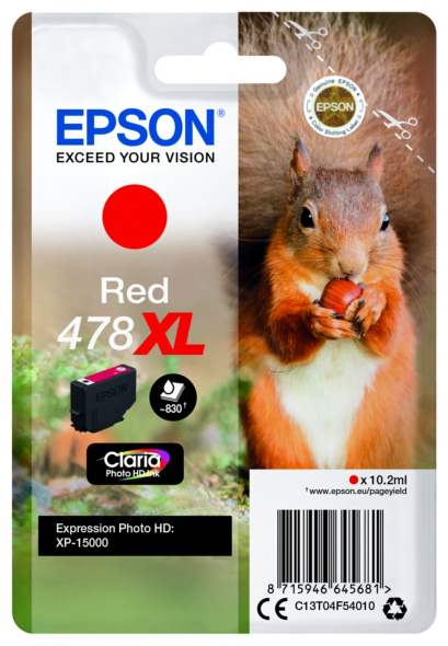 Original Epson 478XL | C13T04F54010 Tinte Rot XL