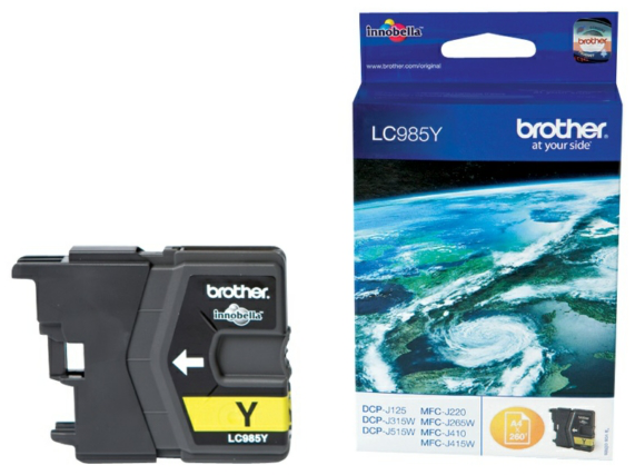 Original Brother LC985Y Tinte Gelb