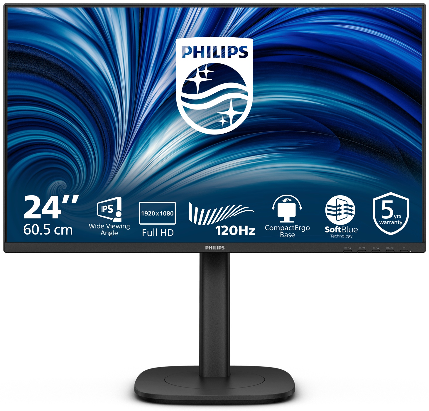 Philips 3000 series | 24B2N3200J/00 Monitor 23,8 zoll | 60,5 cm | Full HD | 1920 x 1080 | Schwarz