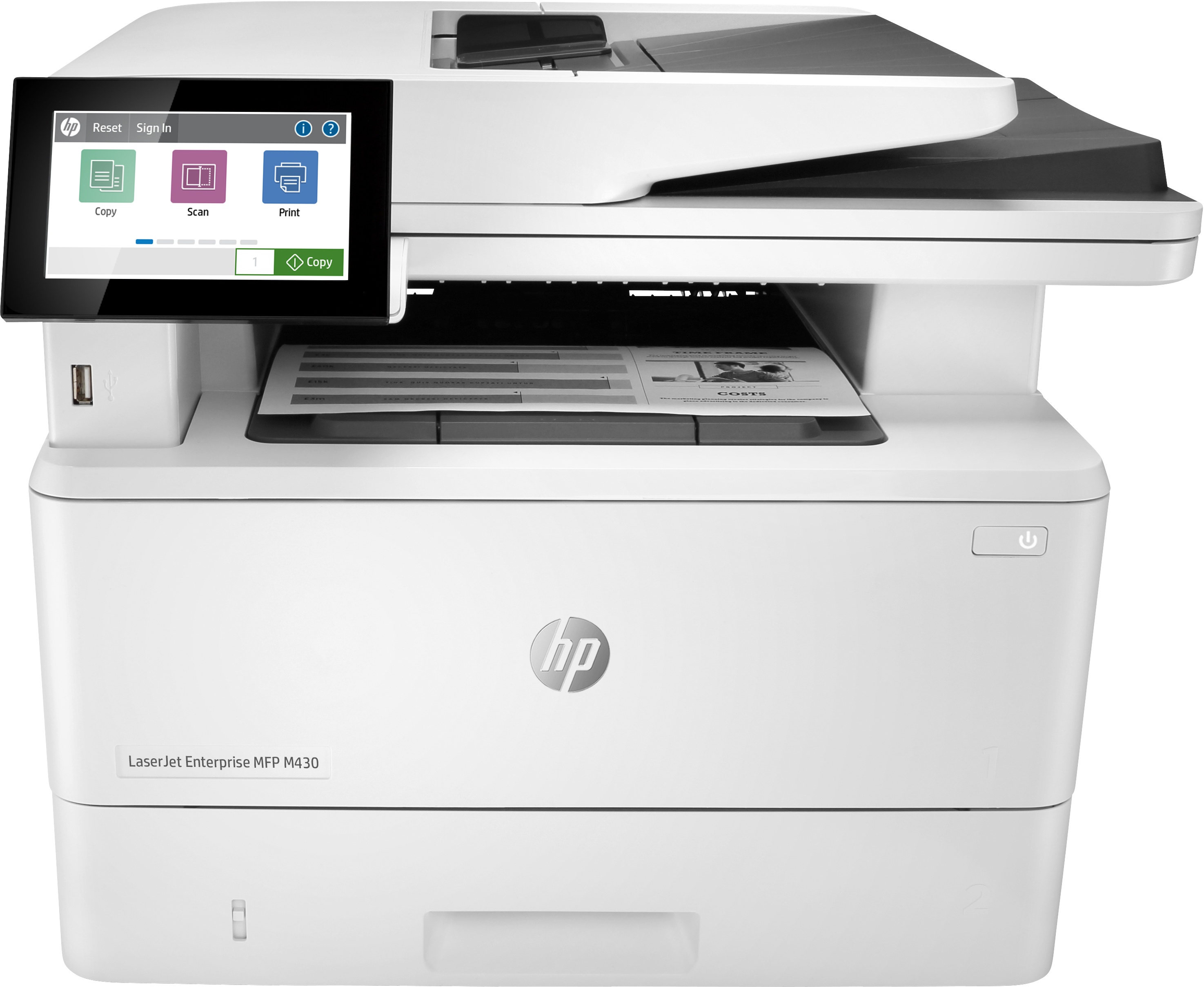HP LaserJet Enterprise M430f S/W Laser Multifunktionsdrucker | A4 | 38 S./Min | Duplex | WLAN