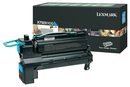 Original Lexmark X792X1CG Toner Cyan XL