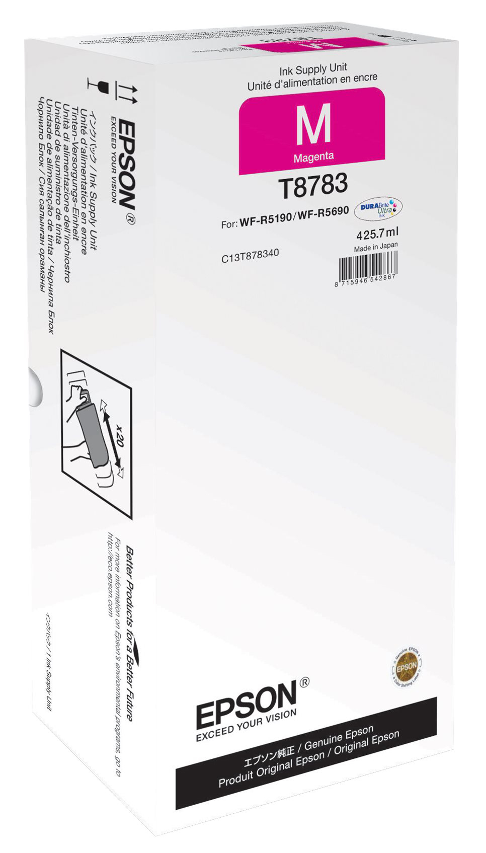 Original Epson T8783 | C13T878340 Tinte Magenta XL ( 2026 )