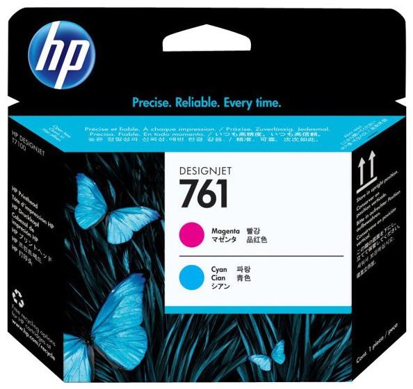 Original HP 761 | CH646A Druckkopf Cyan & Magenta ( 2025 )