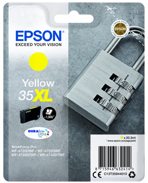 Original Epson 35XL | C13T35944010 Tinte Gelb XL