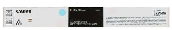 Original Canon C-EXV58L | 3767C002 Toner Cyan
