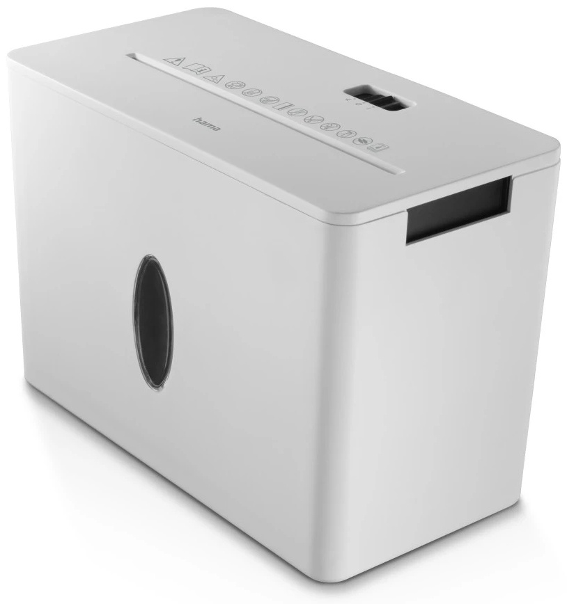Hama Safe X40-W Aktenvernichter | P-4 Partikelschnitt | 4 Blatt | 7 l | Weiß