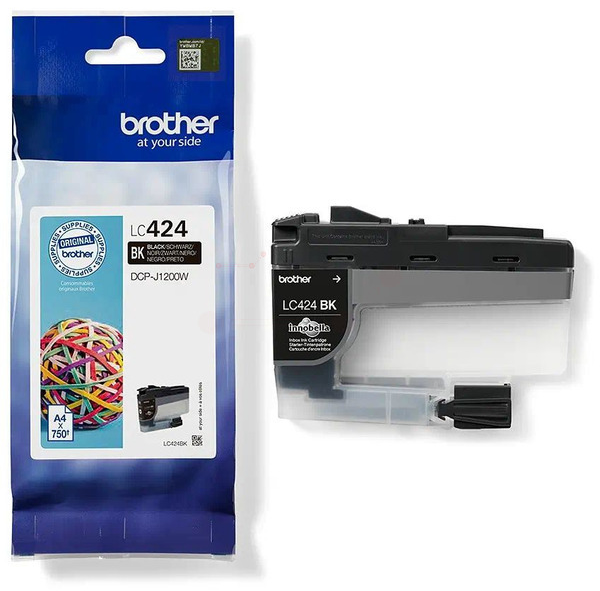 Original Brother LC424BK Tinte Schwarz